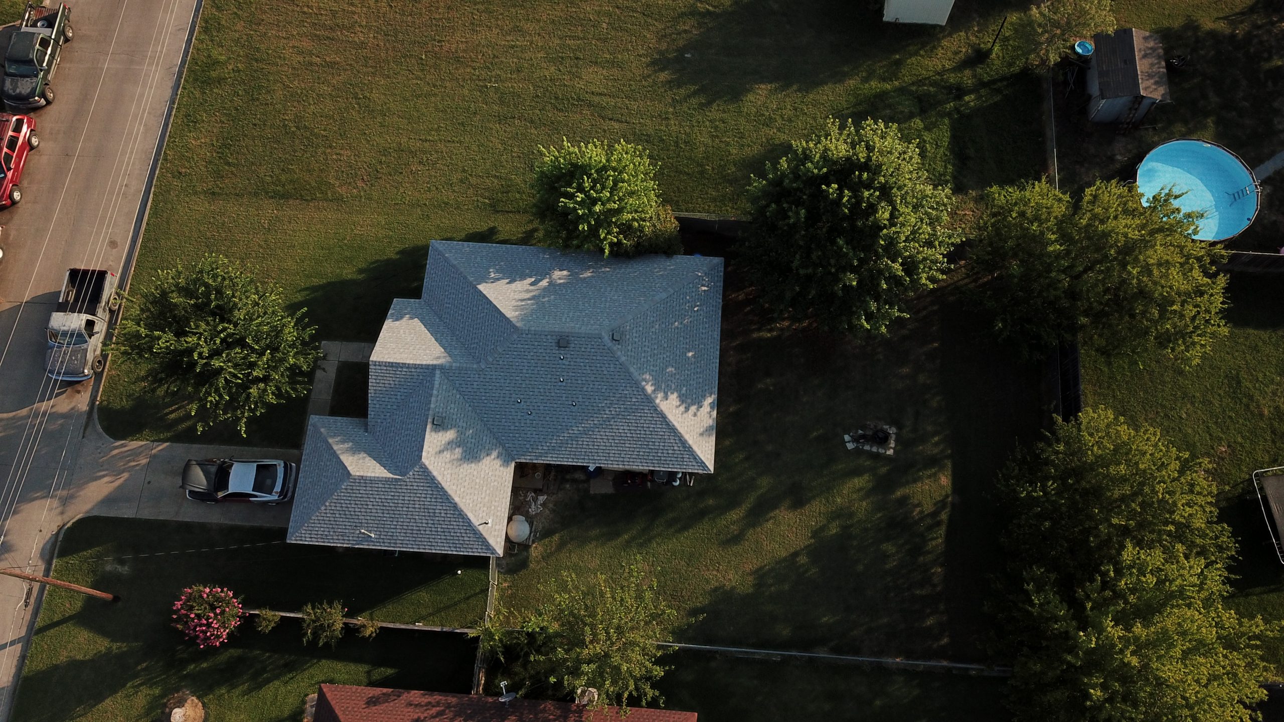 Drone photo of a home